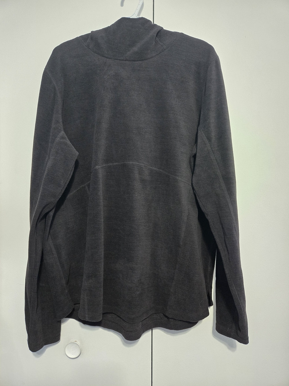 NWT Tek Gear 1X Cowl Neck Hooded Pullover Active Tunic Black Plus Size